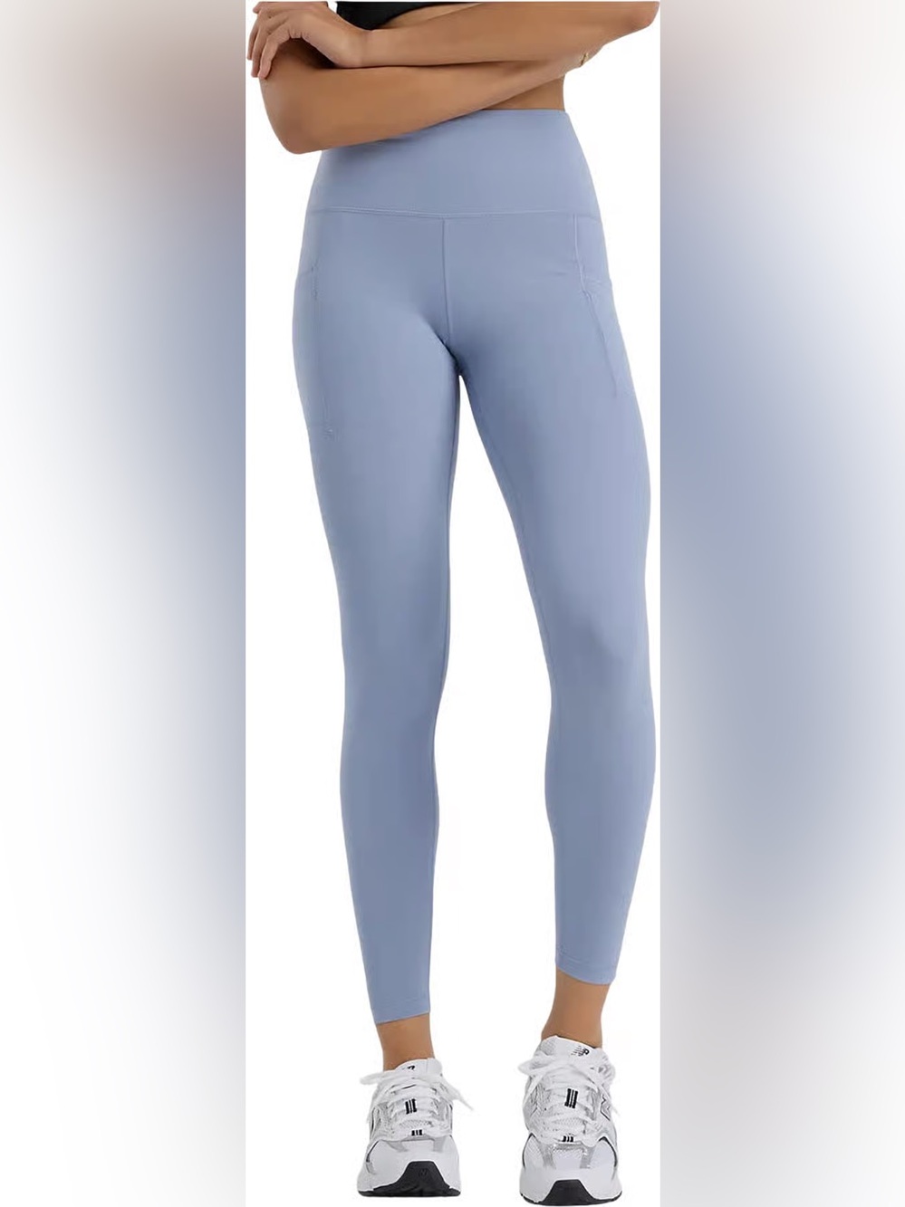 Girlfriend Collective High-Waist Leggings in Dusty Blue XS